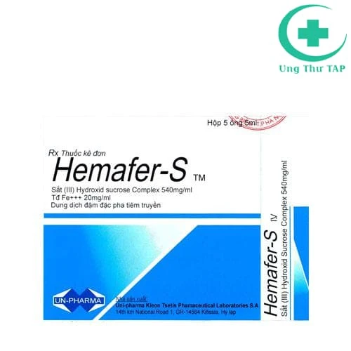 Hemafer-S 20mg/ml Uni-Pharma - Thuốc bổ sung Sắt cho cơ thể
