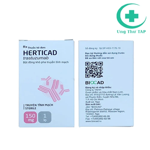 Herticad 150mg - Thuốc trị ung thư vú, điều trị ung thư dạ dày