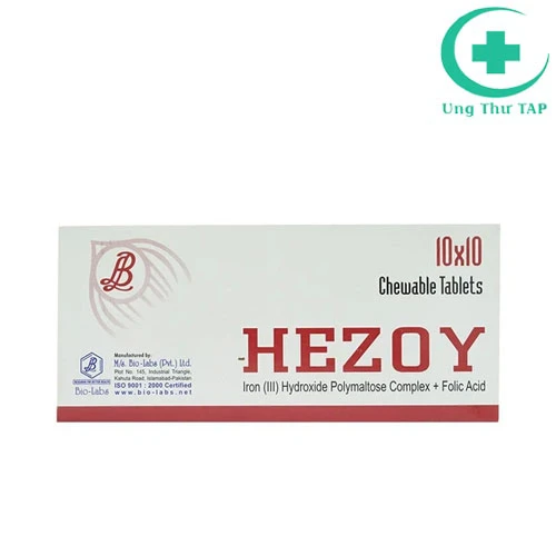 Hezoy 100mg - Thuốc điều trị và phòng tình trạng thiếu Acid Folic 