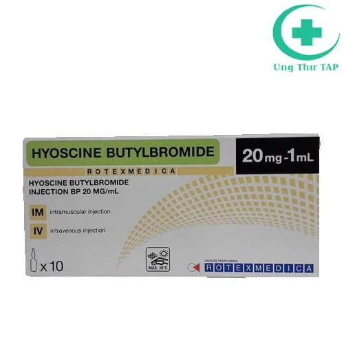 Hyoscine Butylbromide Injection BP 20mg/1ml Rotexmedica - Thuốc tiêu hóa