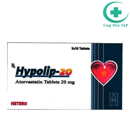 Hypolip-20 - Thuốc giúp giảm cholesterol toàn phần hiệu quả