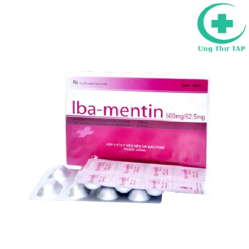 Iba-Mentin 500mg/62,5mg Pharbaco (viên) - Điều trị nhiễm khuẩn