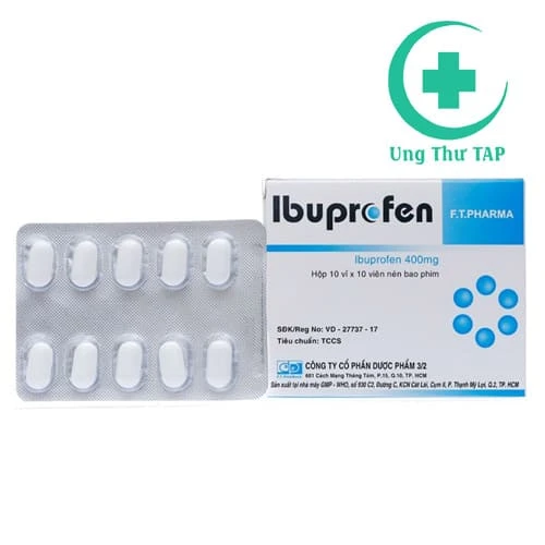 Ibuprofen 400mg FT.Pharma - Thuốc giảm đau hạ sốt hiệu quả