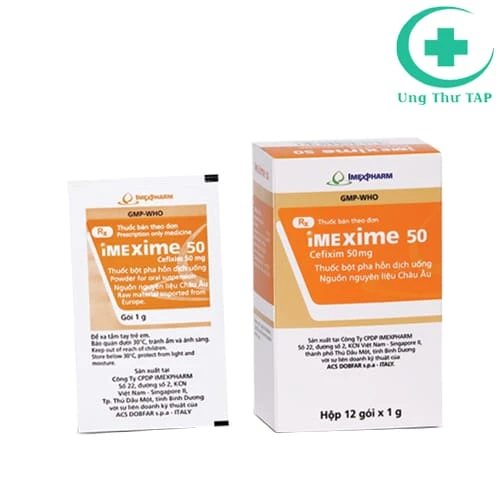 Imexime 50 - Điều trị nhiễm khuẩn hiệu quả