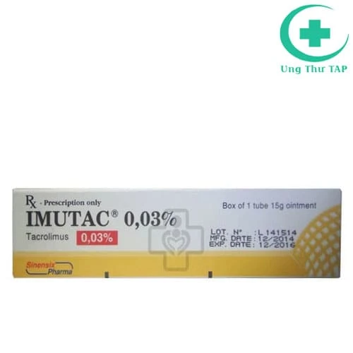 Imutac 0,03% - Thuốc điều trị bệnh da liễu hiệu quả