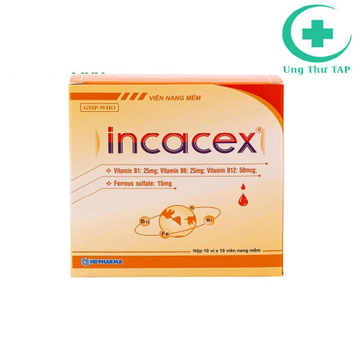 Incacex - Thực phẩm bổ sung vitamin và sắt cho cơ thể
