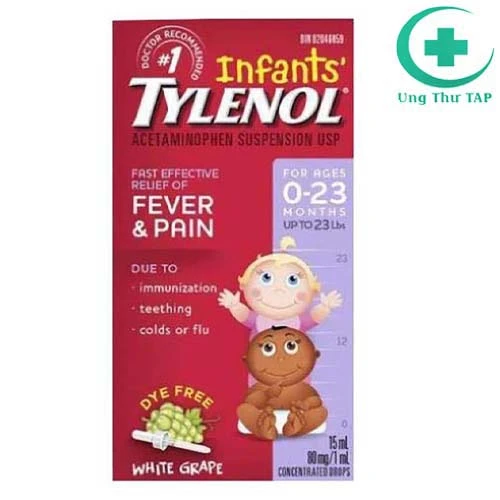 Infants' Tylenol 15ml - Thuốc giúp loại bỏ cơn sốt, đau nhức