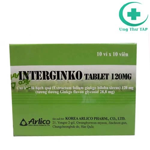 Interginko Tablet 120mg - Thuốc điều trị suy giảm trí nhớ