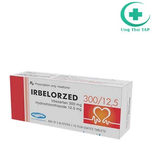 Irbelorzed 300/12.5 - Thuốc dùng trong điều trị tăng huyết áp
