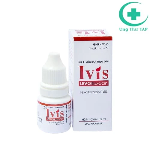 Ivis Levofloxacin 5ml DHG - Điều trị và dự phòng nhiễm khuẩn mắt