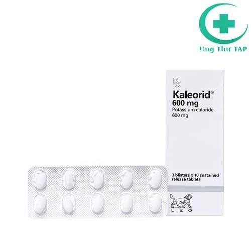 Kaleorid Tab 600mg - Thuốc điều trị giảm kali máu hiệu quả