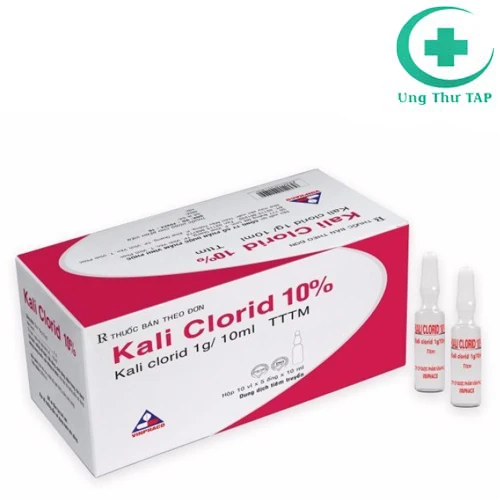 Kali clorid 10% 10ml - Thuốc điều trị chứng thiếu kali huyết
