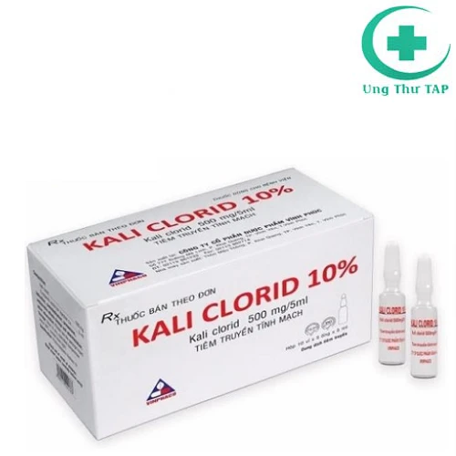 Kali clorid 10% 5ml - Thuốc điều trị rối loạn kali huyết hiệu quả