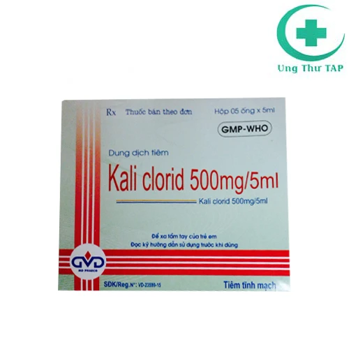 Kali clorid 500mg/ 5ml - Thuốc điều trị chứng giảm kali trong máu