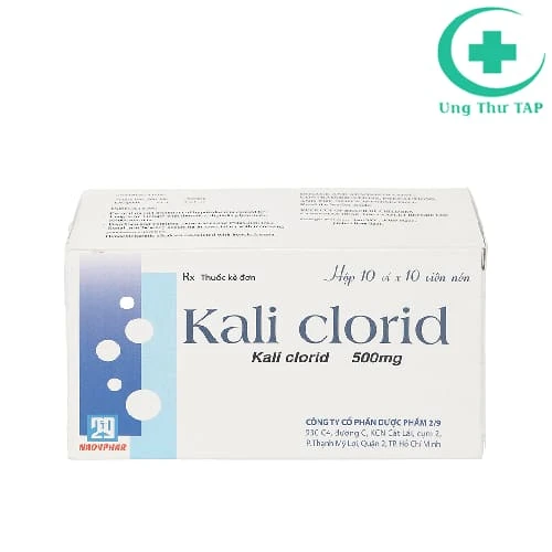 Kali Clorid 500mg Nadyphar - Phòng và trị giảm kali huyết