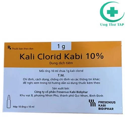 Kali clorid Kabi 10% - Thuốc điều trị giảm kali máu hiệu quả
