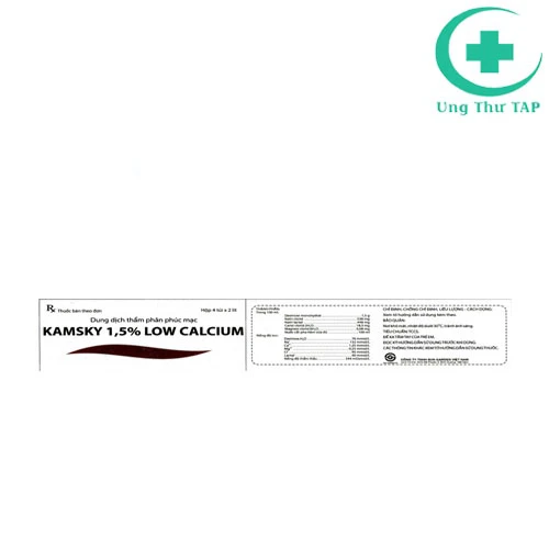 Kamsky 1,5% - Low Calcium - Thuốc điều trị suy thận hiệu quả cao