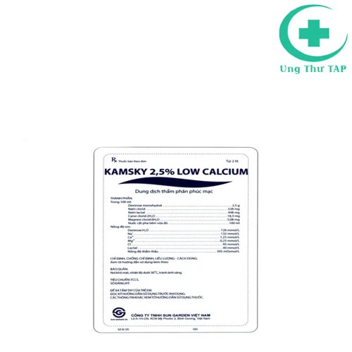 Kamsky 2,5% - Low Calcium- Thuốc điều trị suy thận dạng dung dịch 