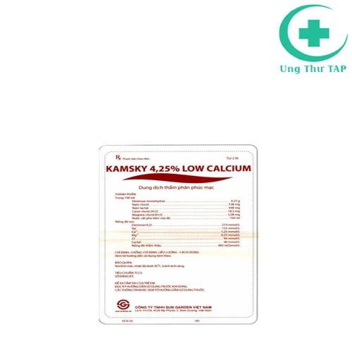 Kamsky 4,25% - Low Calcium - Thuốc điều trị suy thận hàng đầu