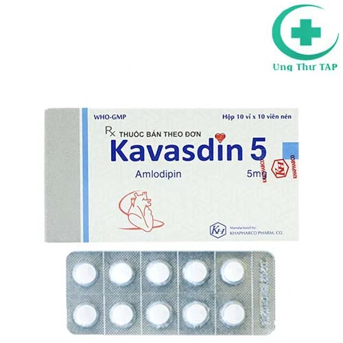 Kavasdin 5mg - Thuốc điều trị đau thắt ngực và cao áp huyết