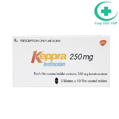 Keppra 250mg GSK - Thuốc điều trị các cơn động kinh của Bỉ