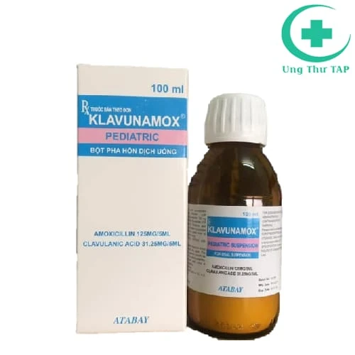 Klavunamox Pediatric 100ml Atabay - Thuốc nhiễm khuẩn