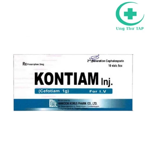 Kontiam Inj 1g Hankook Korus Pharm - Điều trị viêm, nhiễm trùng