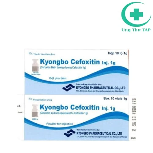 Kyongbo Cefoxitin Inj. 1g Kyongbo Pharma - Thuốc nhiễm trùng