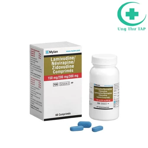 Lamivudine/Nevirapine/Zidovudine 150mg/200mg/300mg Mylan - Điều trị HIV