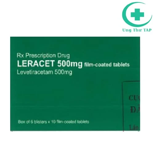 Leracet 500mg Film-coated tablets - Thuốc điều trị động kinh
