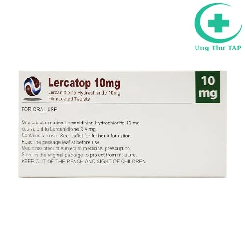 Lercatop 10mg - Thuốc điều trị tăng huyết áp vô căn hàng đầu 