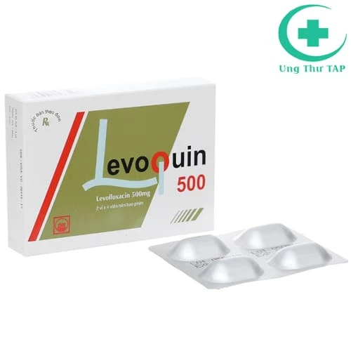 Levoquin 500 - Thuốc điều trị nhiễm khuẩn do vi khuẩn nhạy cảm
