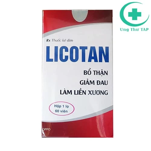 Licotan - Thuốc  bổ thận, cầm máu giảm đau, trị đau xương