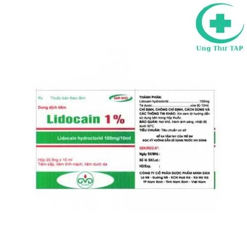 Lidocain 1% 100mg/10ml MD Pharco - Thuốc gây tê tại chỗ
