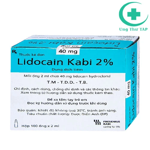 Lidocain Kabi 2% 2ml - Thuốc gây mê, gây tê hiệu quả