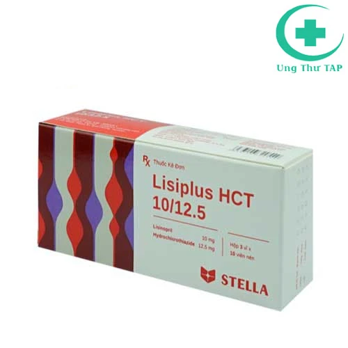 Lisiplus HCT 10/12.5 - Thuốc điều trị tăng huyết áp hiệu quả