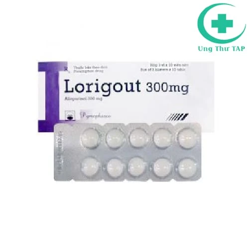 Lorigout 300mg - Thuốc điều trị bệnh Gout, sỏi thận hiệu quả