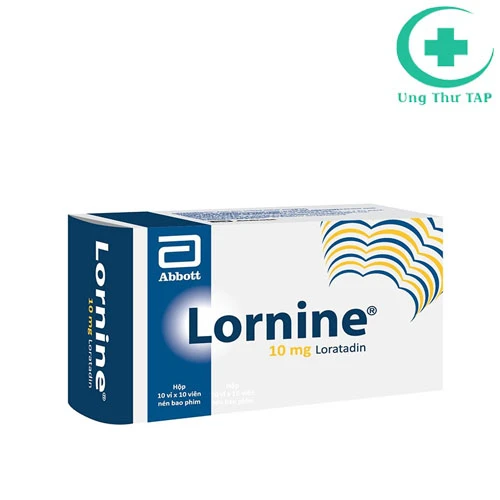 Lornine 10mg - Thuốc  điều trị mề đay, viêm mũi dị ứng hiệu quả