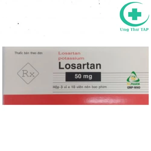 Losartan 50mg  TV.Pharm - Thuốc điều trị tăng huyết áp hiệu quả