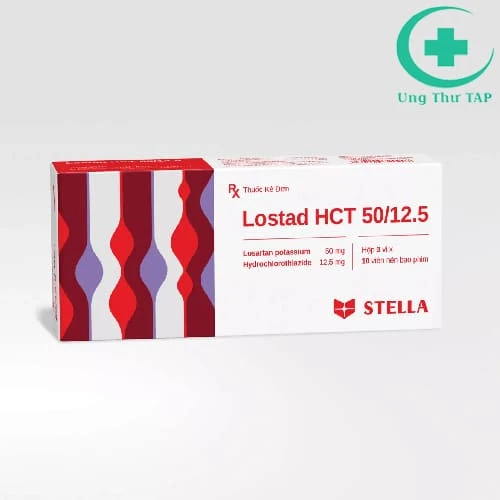 Lostad HCT 50/12.5 - Thuốc điều trị tăng HA hiệu quả