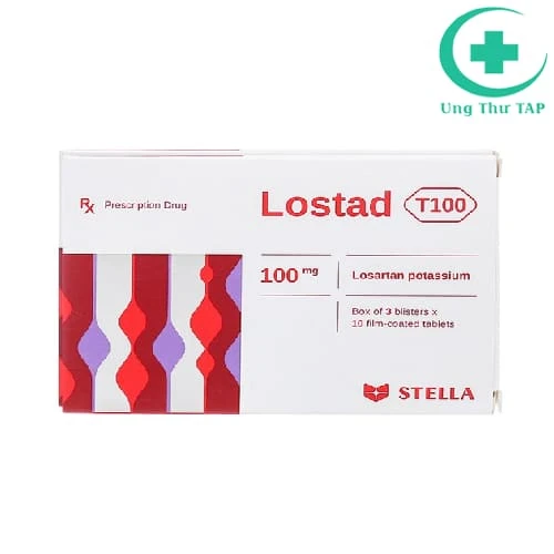 Lostad T100 - Thuốc điều trị tăng huyết áp và suy tim mạn tính