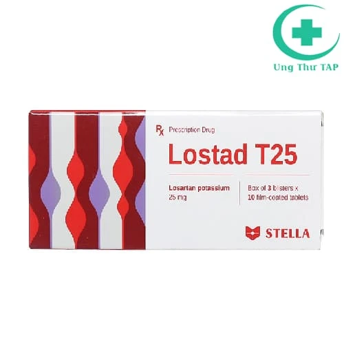 Lostad T25 - Thuốc trị tăng huyết áp, giảm biến chứng đột quỵ