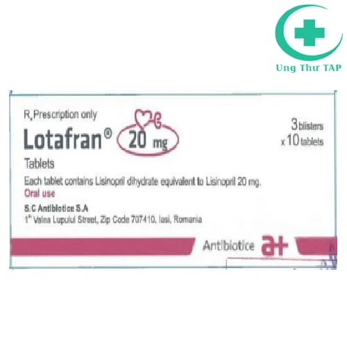 Lotafran - Thuốc điều trị tăng huyết áp,  suy tim hiệu quả