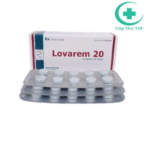 Lovarem 20 Tablets - Thuốc điều trị cholesterol tăng cao