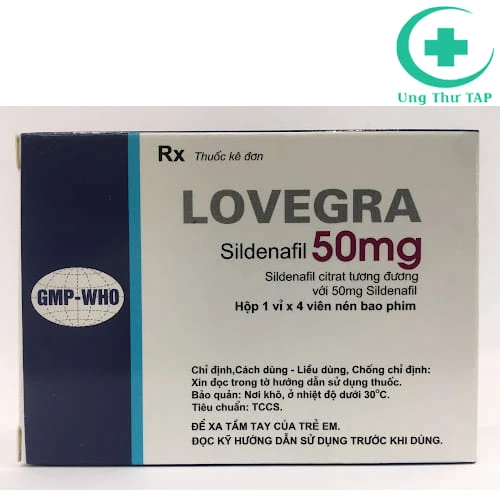 Lovegra 50mg - Thuốc điều trị rối loạn cương dương hiệu quả