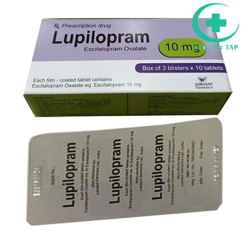 Lupilopram 10mg - Thuốc điều trị trầm cảm, rối loạn hoảng sợ