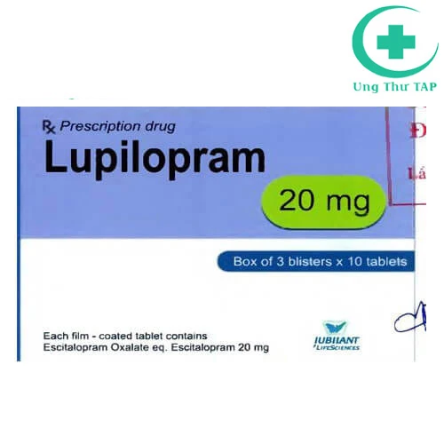 Lupilopram 20mg - Thuốc điều trị trầm cảm, rối loạn hoảng sợ