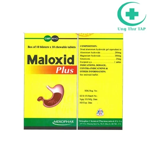 Maloxid Plus Mekophar - Điều trị viêm loét dạ dày - tá tràng