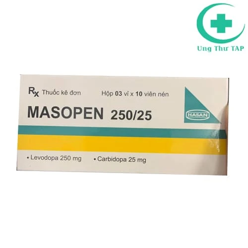 Masopen 250/25 - Thuốc điều trị triệu chứng bệnh Parkison