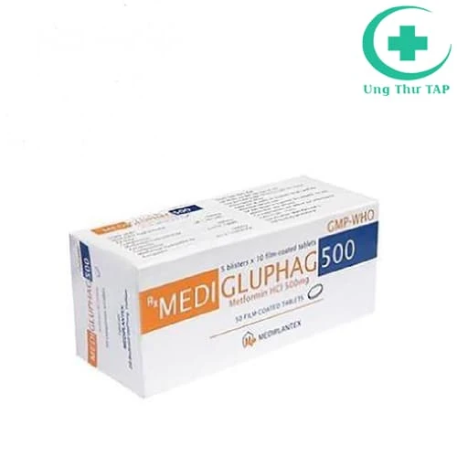 Medi Gluphag 500mg - Thuốc điều trị đái tháo đường type 2